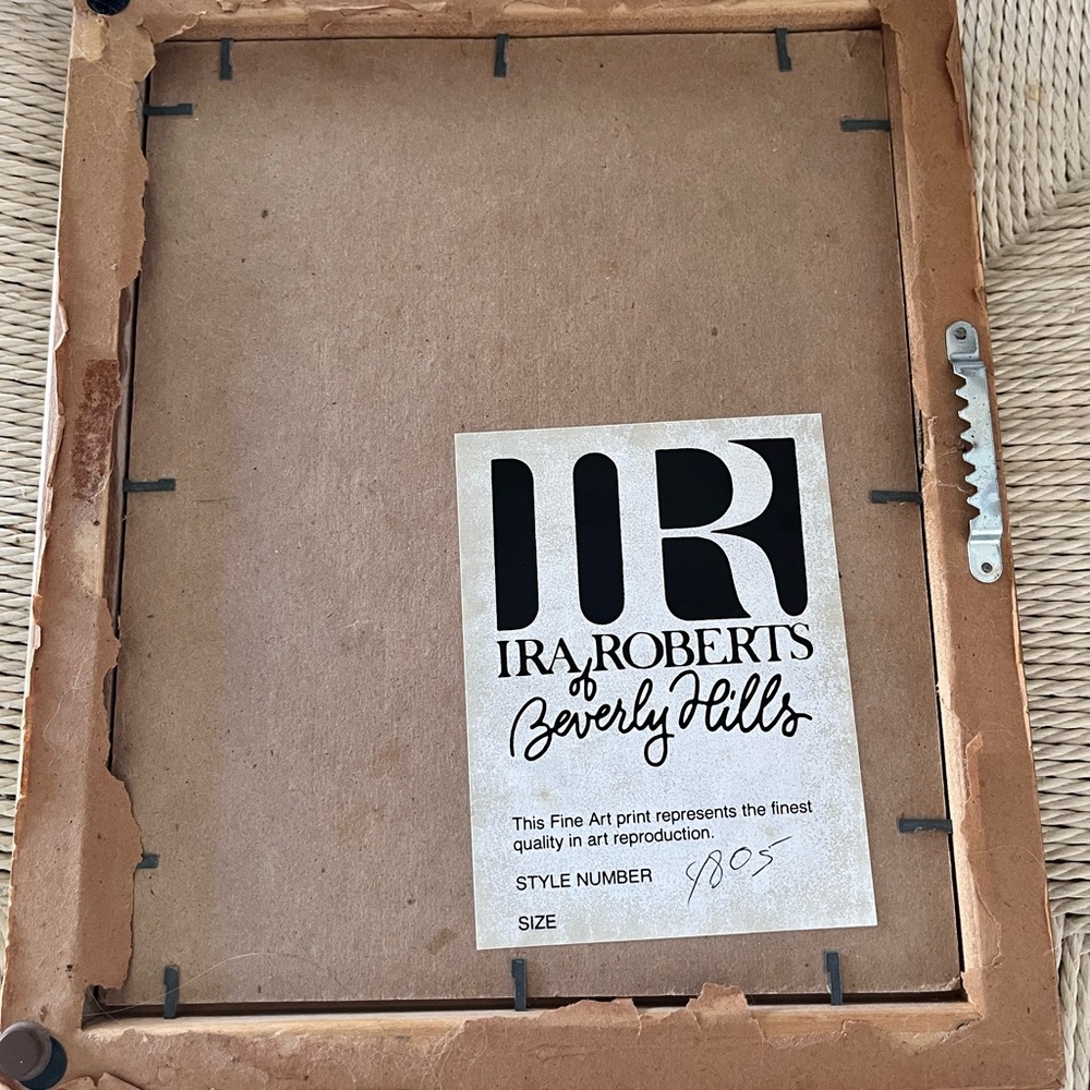 “On Holiday” R.H. Harper framed, numbered art print - Picture 3 of 5